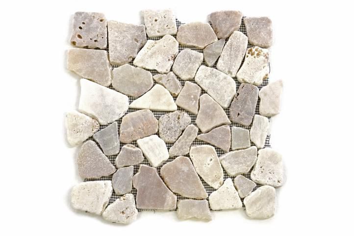 Divero Garth 573 Mozaika říční kámen - krémová 1m2