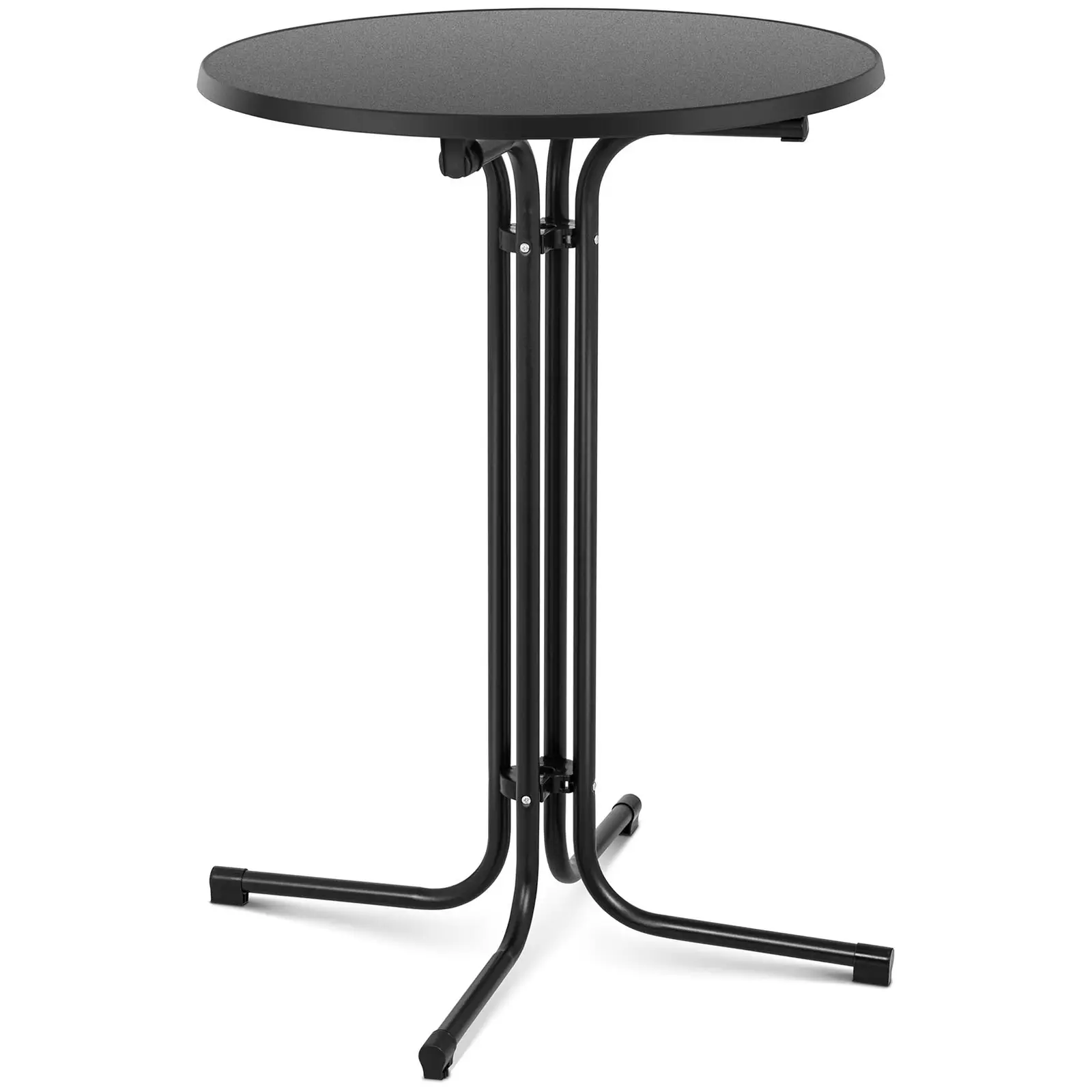 Koktejlový stůl Ø 80 cm skládací černý - Skládací stoly Royal Catering