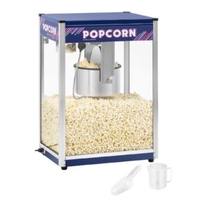 Stroj na popcorn modrý 16 oz XXL - Stroje na popcorn Royal Catering