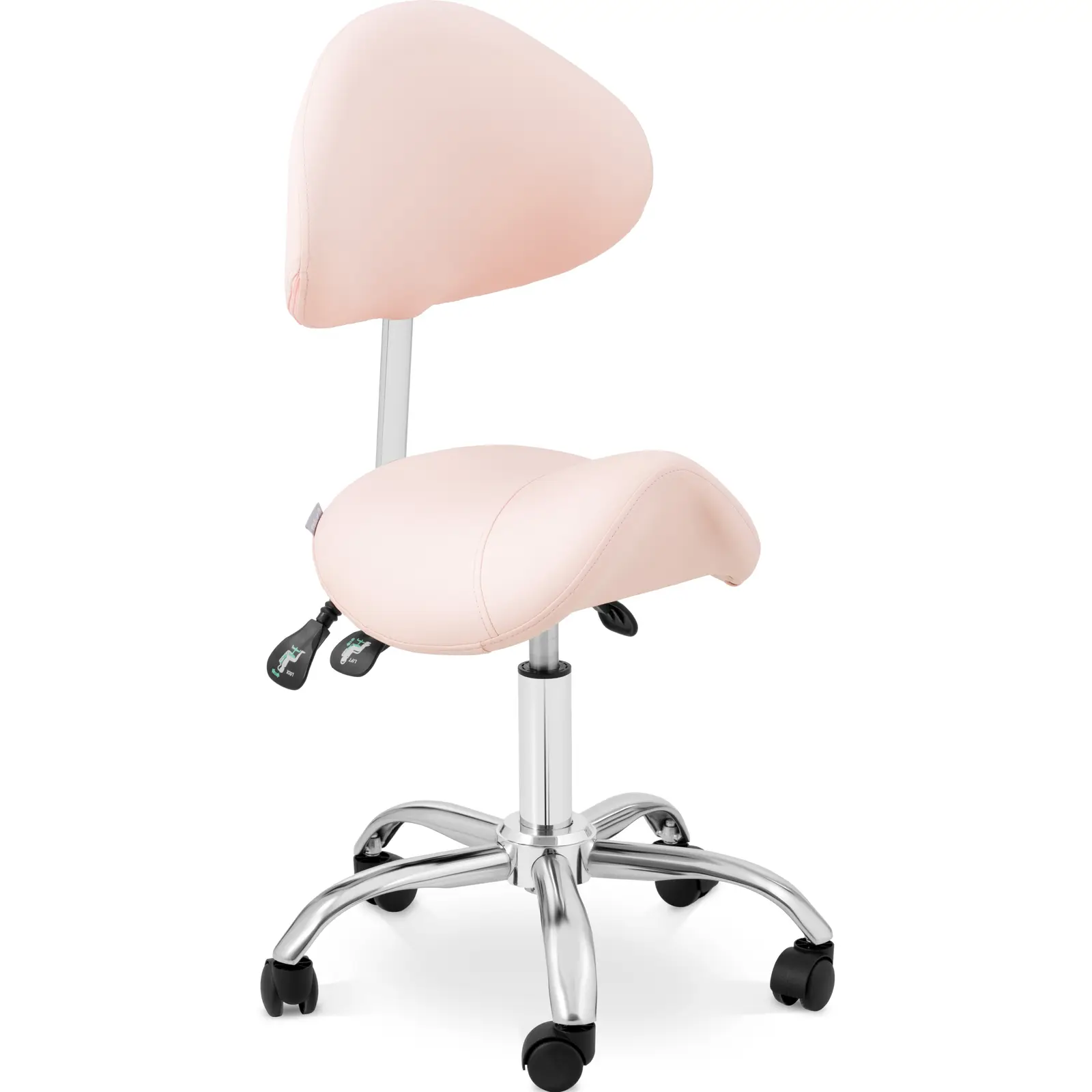 Sedlová židle 55–69 cm 150 kg Růžová