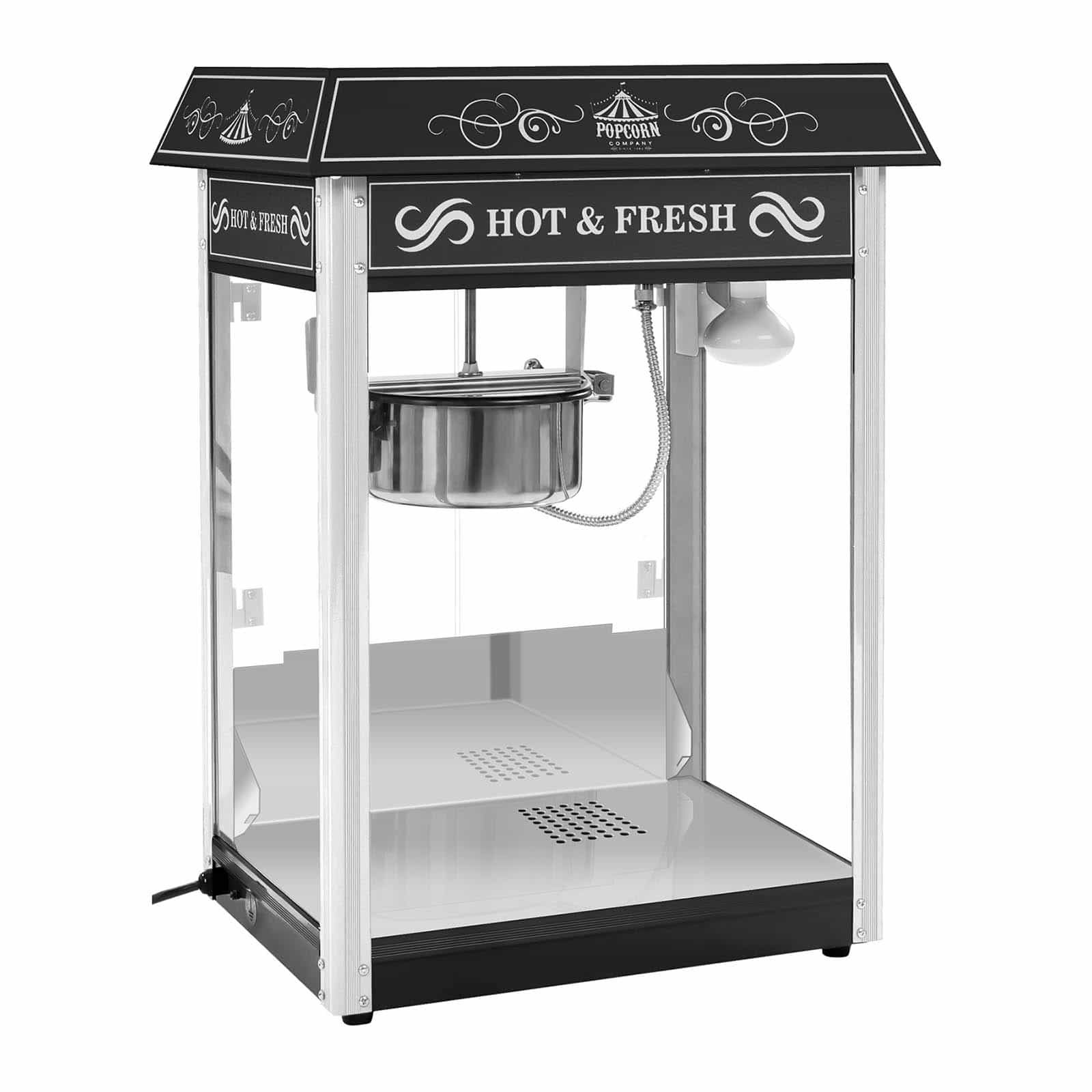 Stroj na popcorn černý americký design - Stroje na popcorn Royal Catering