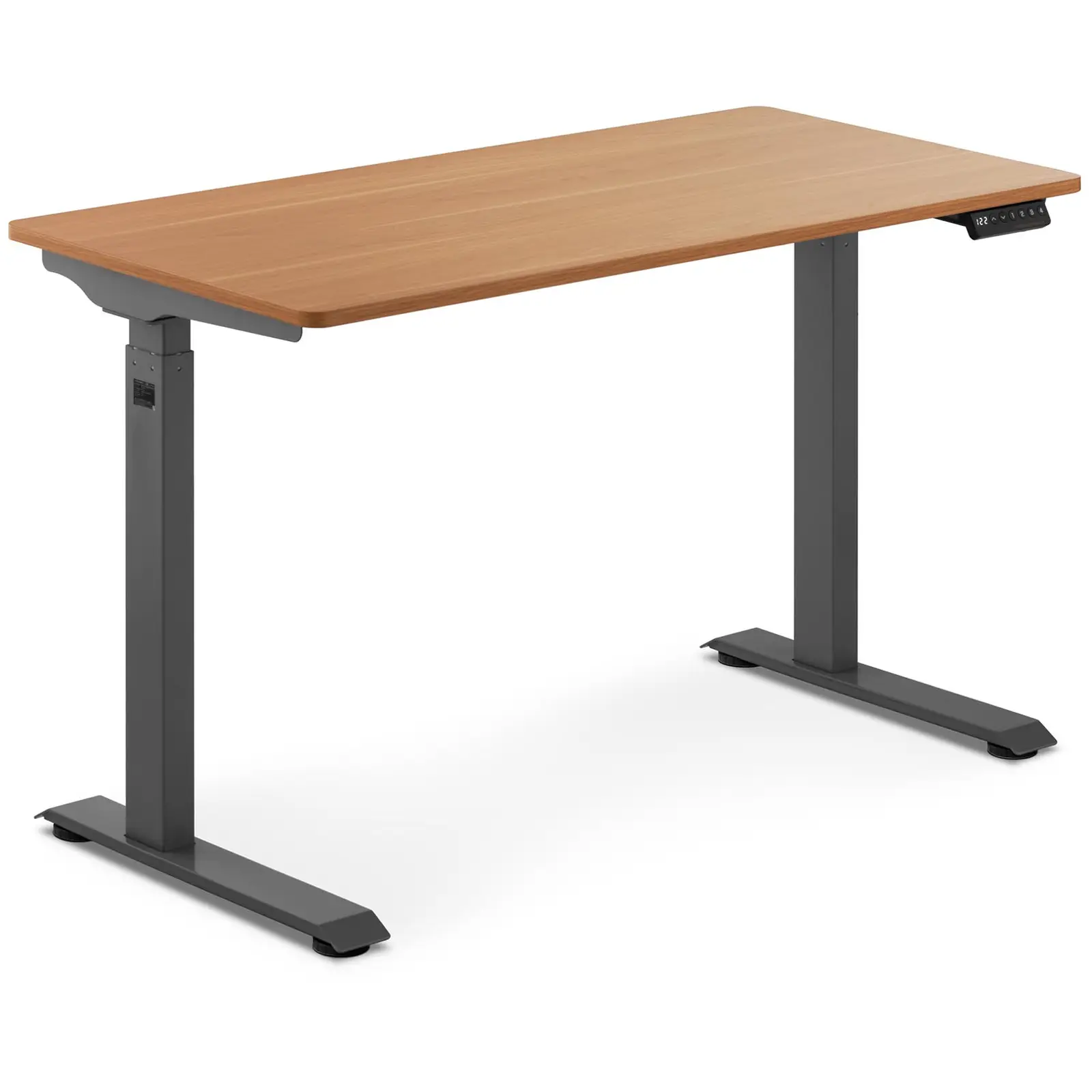 Výškově nastavitelný stůl s deskou 90 W 730–1 233 mm hnědá / sivá - Psací stoly Fromm & Starck