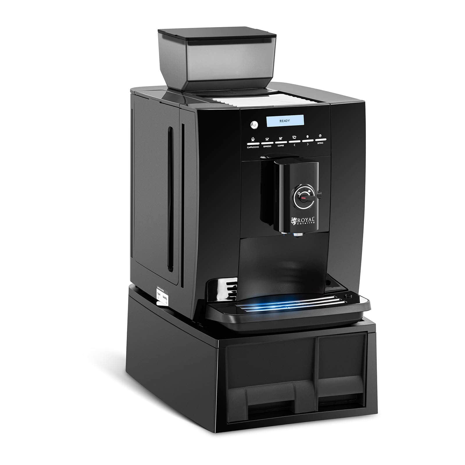 Plně automatický kávovar do 750 g kávových zrn napěňovač mléka - Vařiče na kávu Royal Catering