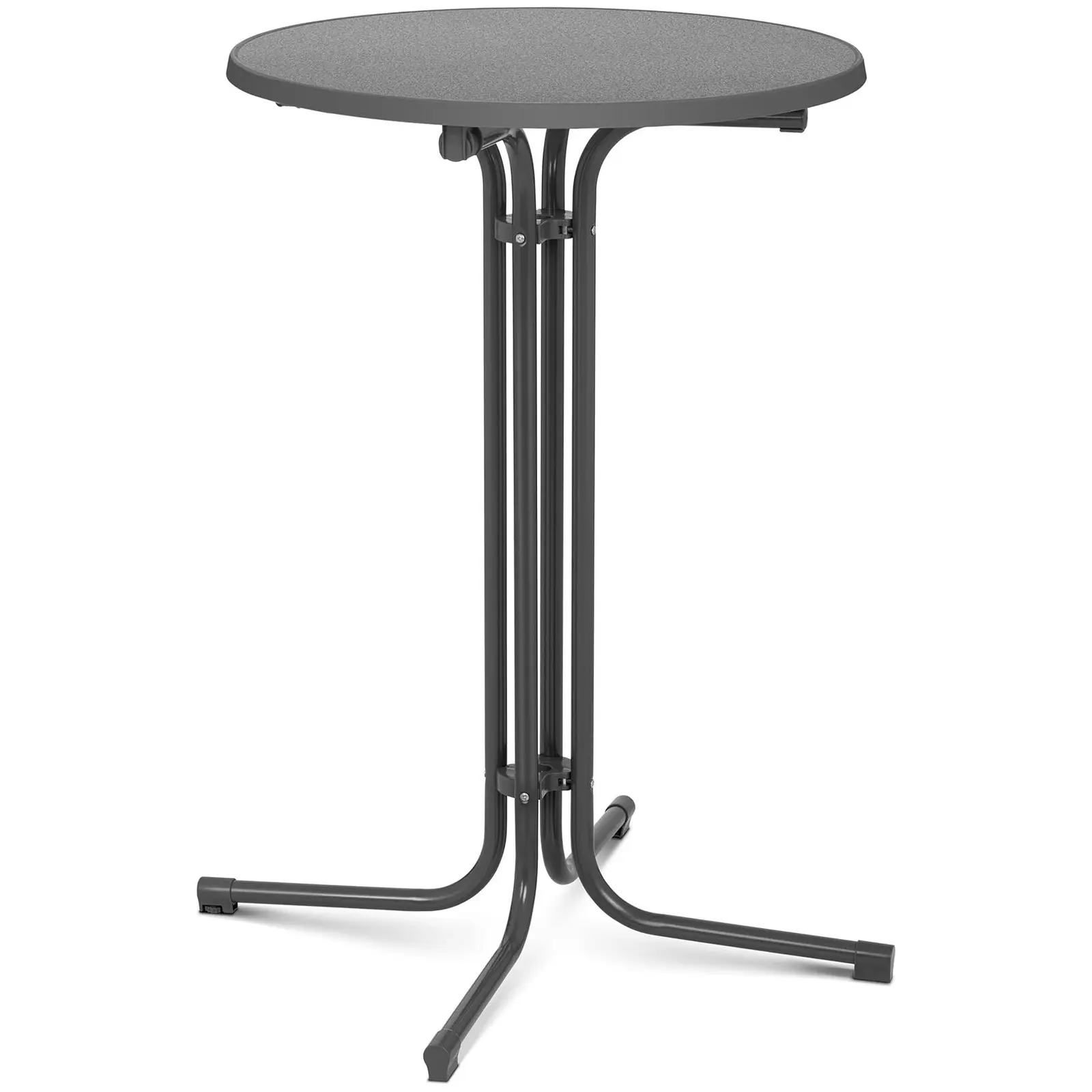 Koktejlový stůl Ø 70 cm skládací šedý - Skládací stoly Royal Catering