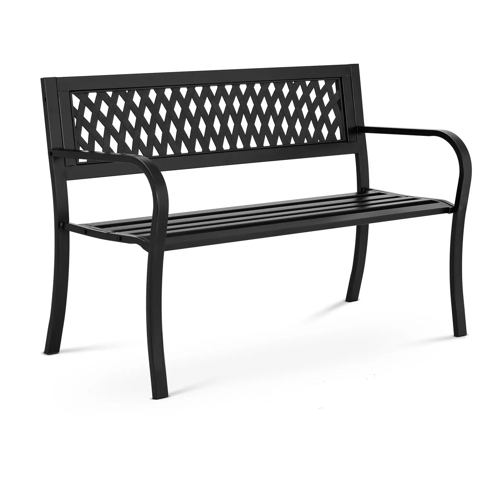 Kovová lavička 1250 x 420 x 760 mm - Zahradní židle Uniprodo