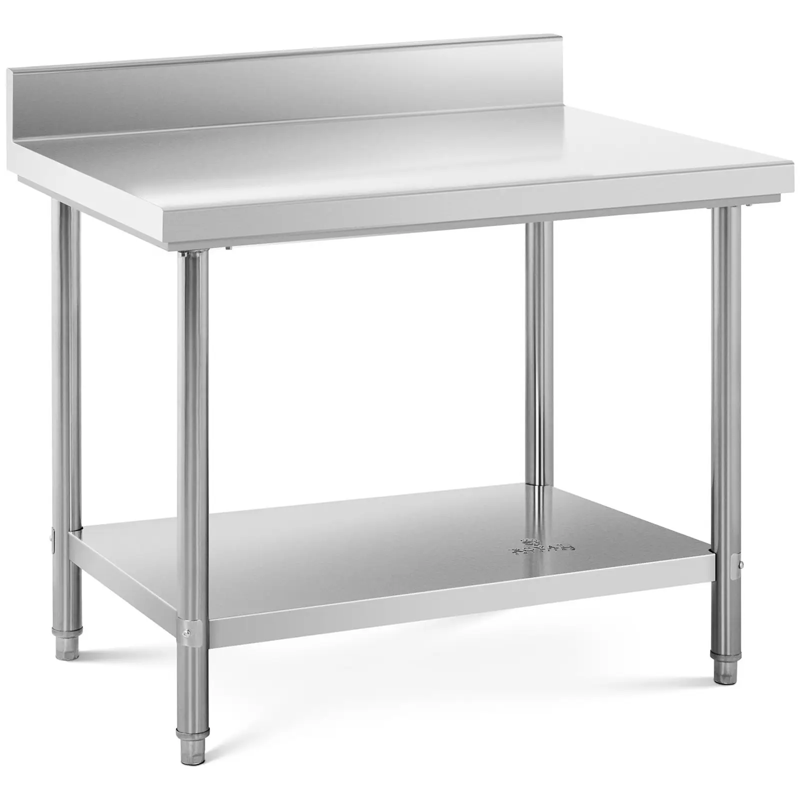 Pracovní stůl z ušlechtilé oceli 100 x 70 cm lem nosnost 190 kg - Pracovní stoly Royal Catering