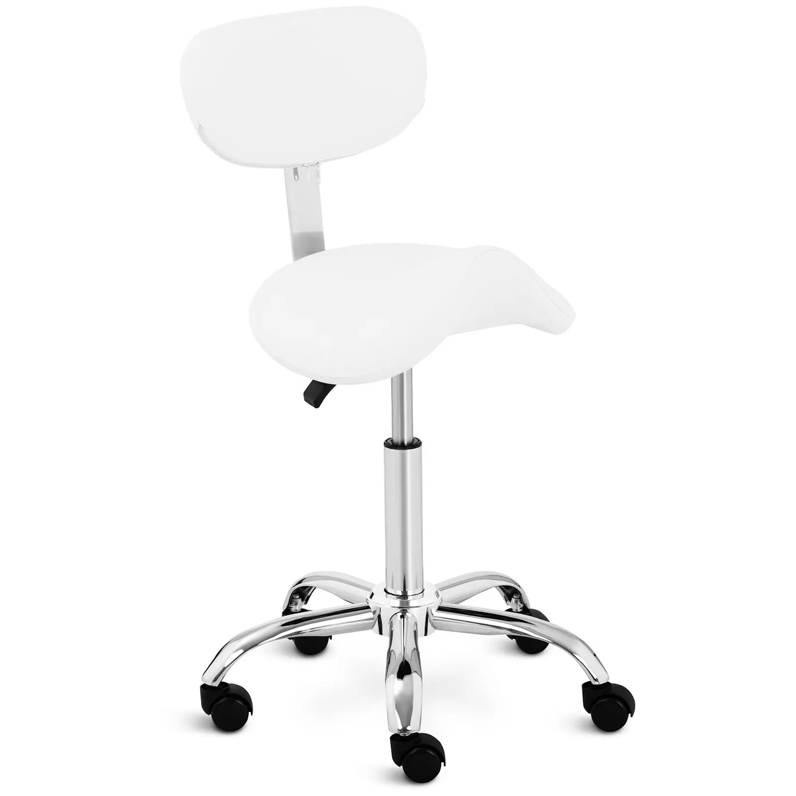 Sedlová židle 600–800 mm 150 kg Bílá - Sedlové židle physa