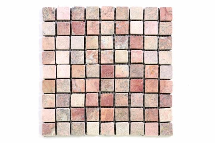 Divero Garth 1637 Mramorová mozaika - červená
