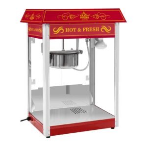 Stroj na popcorn červený americký design - Stroje na popcorn Royal Catering
