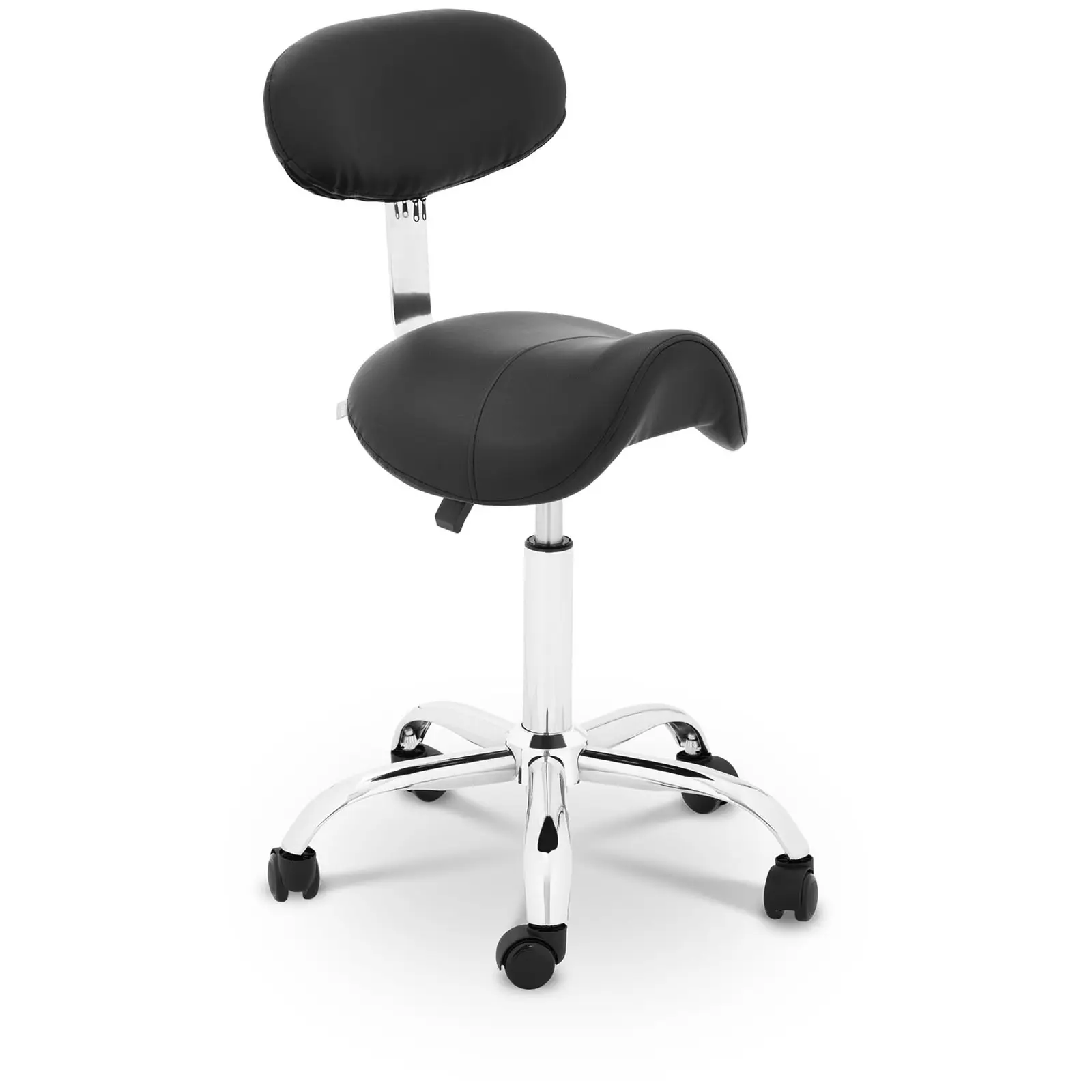 Sedlová židle 530–665 mm 150 kg Černá - Sedlové židle physa
