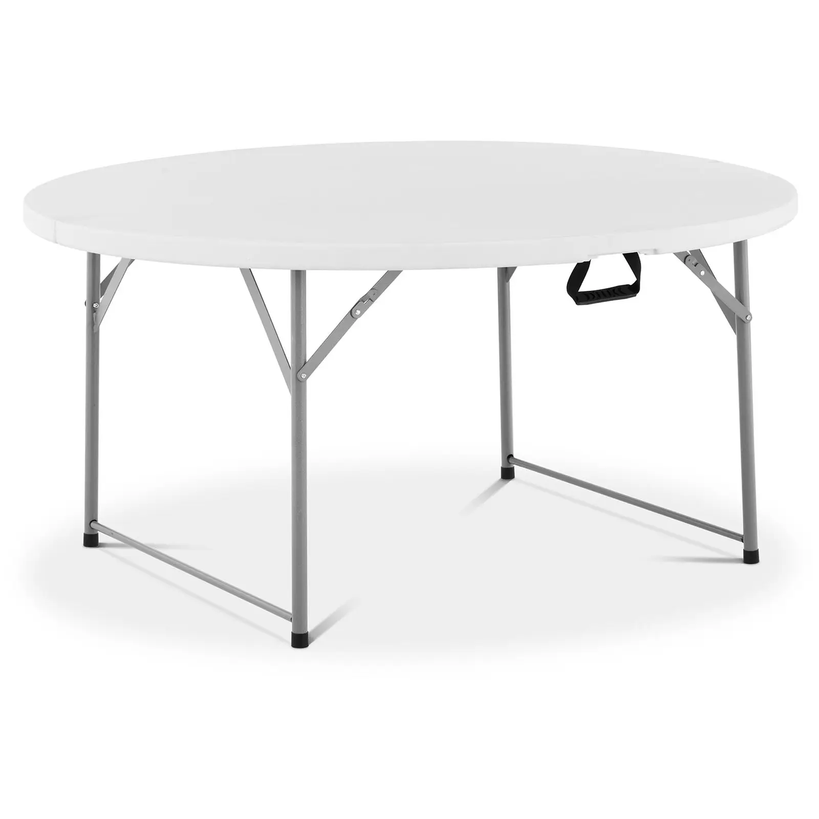 Skládací stůl kulatý Ø 1 500 x 740 mm 150 kg interiér/exteriér bílý - Skládací stoly Royal Catering