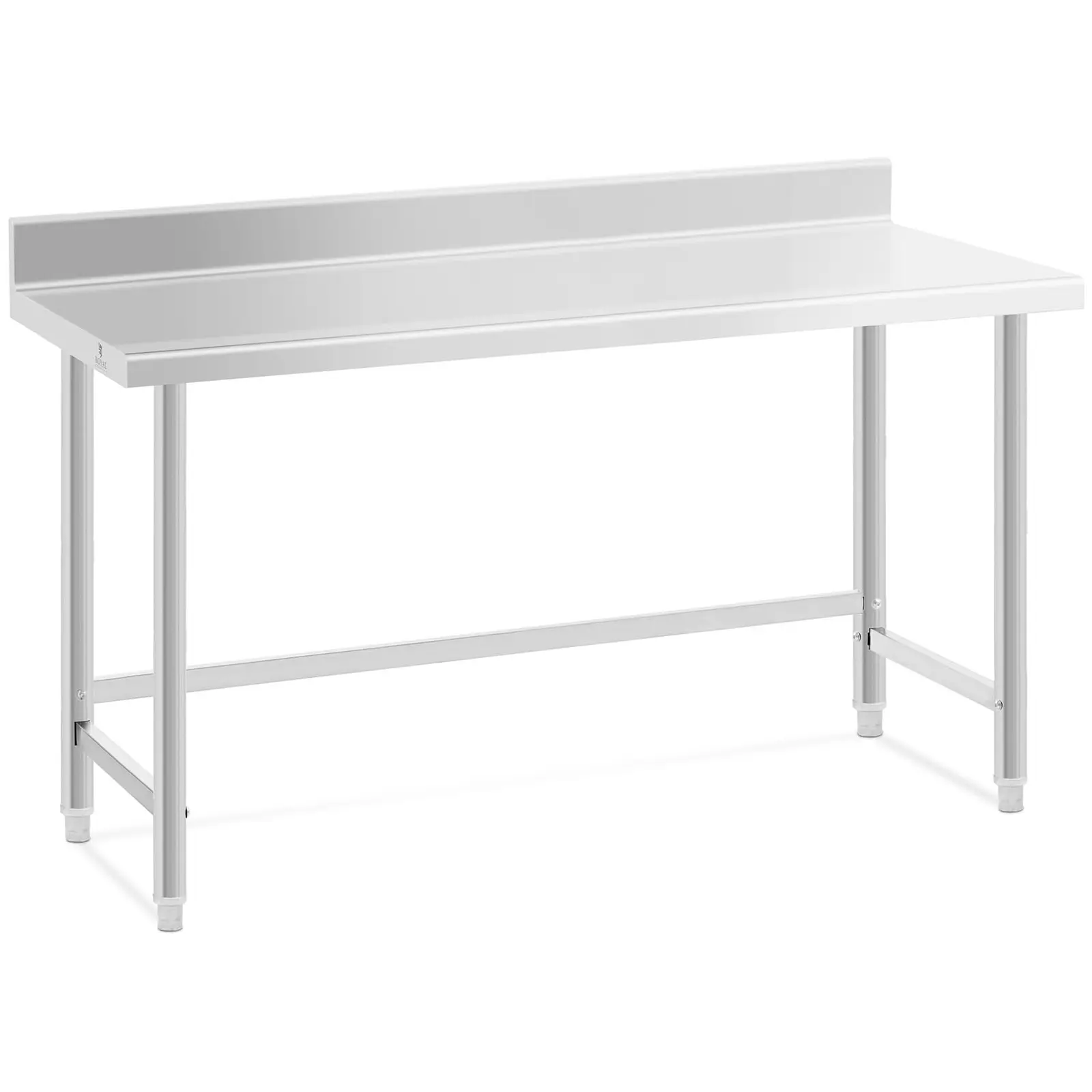 Pracovní stůl z ušlechtilé oceli 150 x 60 cm lem nosnost 90 kg - Pracovní stoly Royal Catering