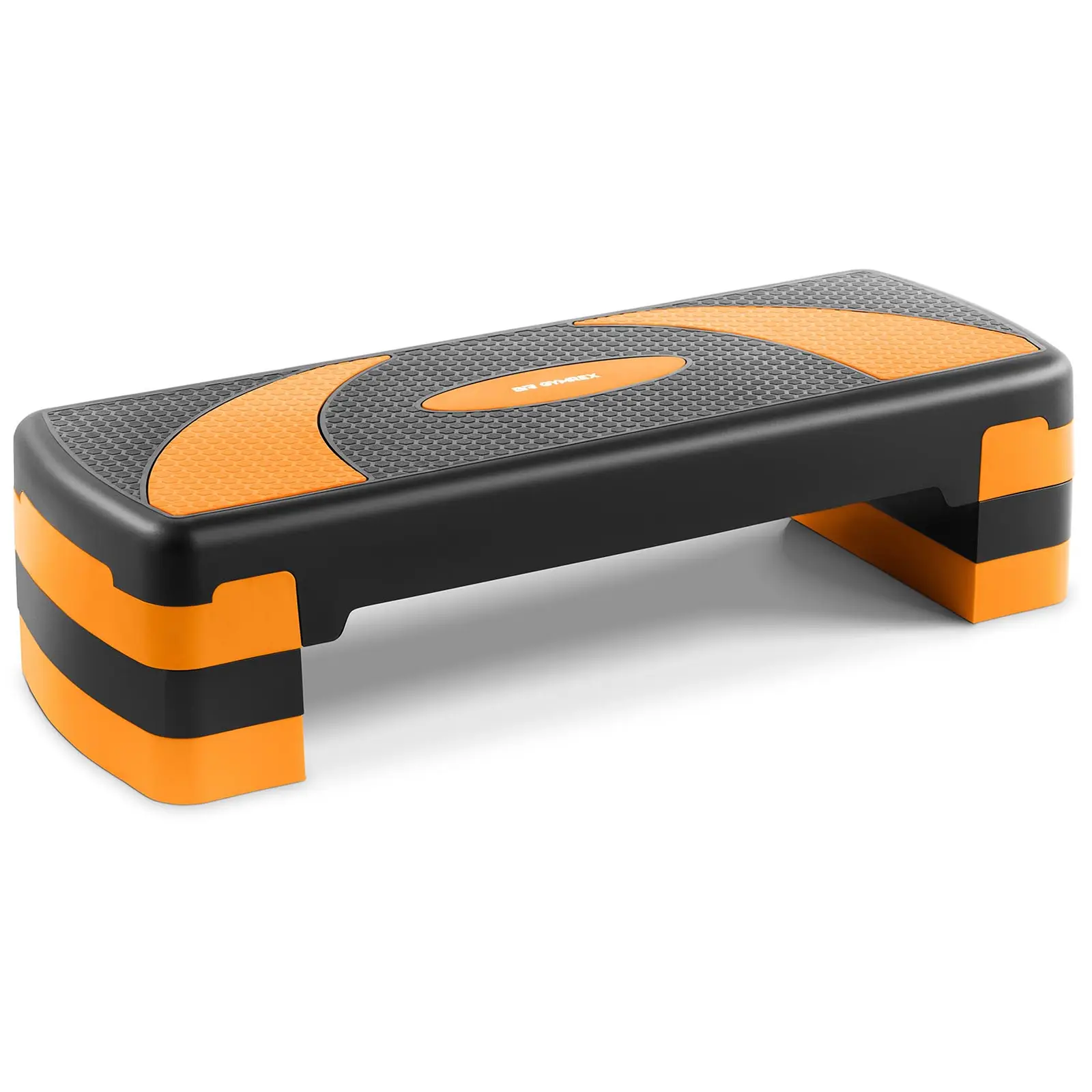 Stepper – nastavitelná výška – 100 kg – černá/oranžová barva - Fitness pomůcky Gymrex