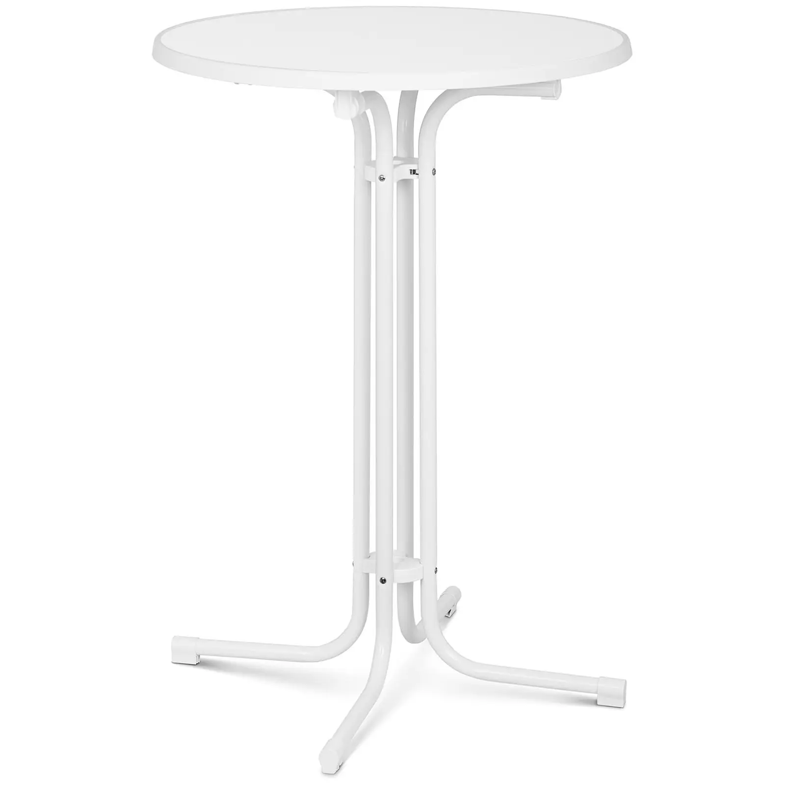 Koktejlový stůl Ø 80 cm skládací bílý - Skládací stoly Royal Catering